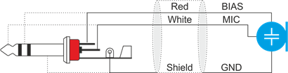 Microphone connector pin-out